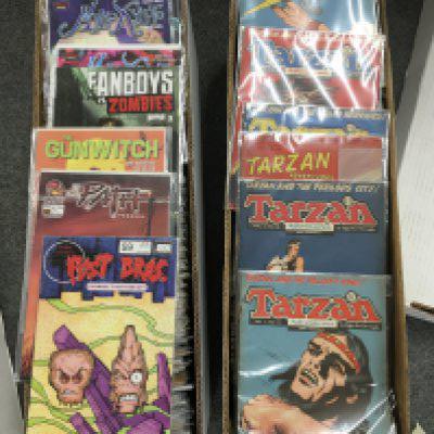 2 Boxes Containing Approximately 400 Various Comics.(2).