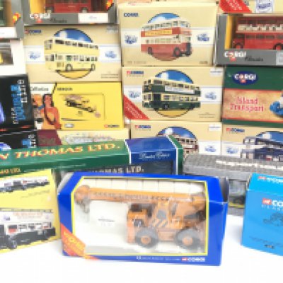 A Collection of Boxed Corgi Classics including Buses. Nine Double Nine etc.