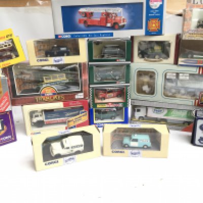 A Box Containing Boxed Diecast Including Corgi Classics etc. No Reserve.