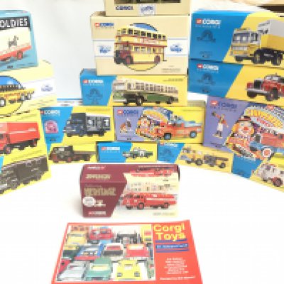 A Collection of Boxed Corgi Classics including a Corgi Toys Collectors Book.