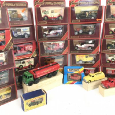A Box Containing Matchbox Models Of Yesteryear. And Others.