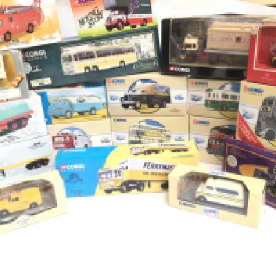 A Collection of Boxed Corgi Classics including Buses. No Reserve.