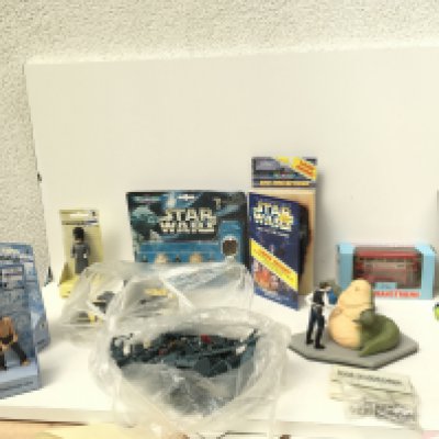 A mixed collection of items relating to Star Wars..Snow White and others including soldiers etc.