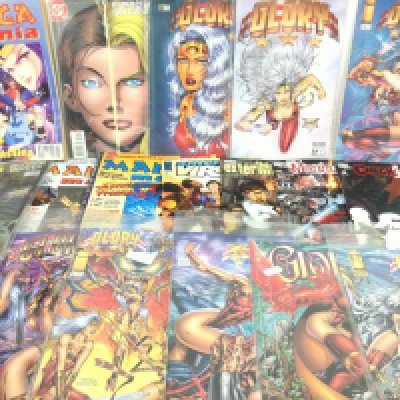A Collection of Comics Including Glory. Wonder Woman. And Vampirella.NO RESERVE