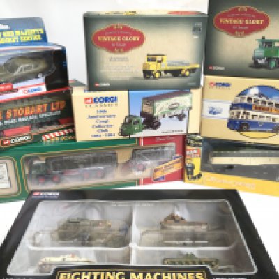 A Small Collection of Corgi Classics Including James Bond. Fighting Machines etc. No Reserve.