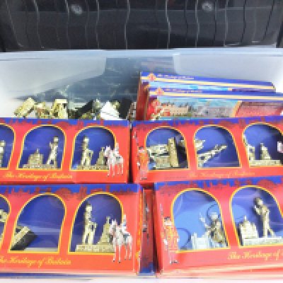 A Box Containing a Large Collection of Lesley The Heritage of Britain Collection. Boxed and Loose.