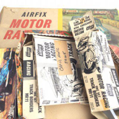 A Collection of Airfix Motor Racing Track. Spare Parts. Etc. NO RESERVE