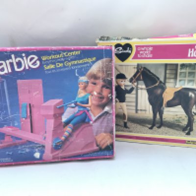 A Boxed Barbie Workout Centre and a Sindy Horse. NO RESERVE