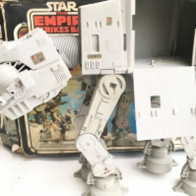 A Boxed Vintage Star Wars At-At. With 1 Chin Gun.