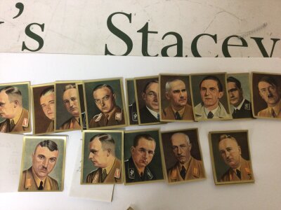 A Collection of German Third Reich original colour ALVA cigarette cards including SA members who where executed during the Knight of the Long Knife 1934