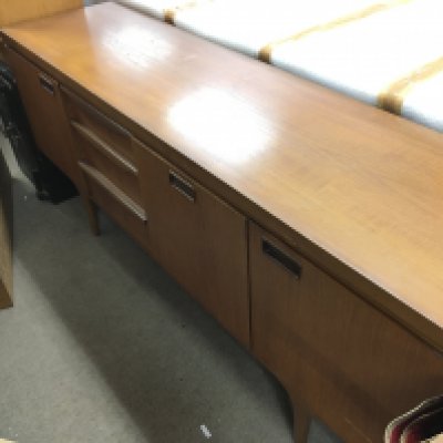 a mid 20th century teak sideboard 177 wide x45 long x78cm tall approximately