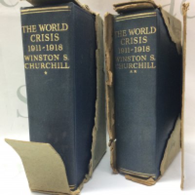 The World Crisis 1911-1918 Winston S. Churchill volumes 1 and 2 . Postage category B- NO RESERVE