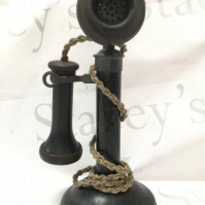 A vintage stick telephone , 30cm tall. Postage category B