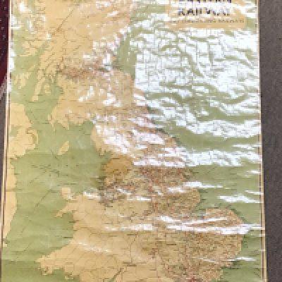 A Vintage British map London & North Eastern Railways by George Phillips & Son.