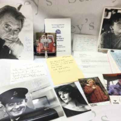 A Heartbeat script Episode 9 Back in the USSR script with signatures from the cast and a collection of signed photographs . Postage category B