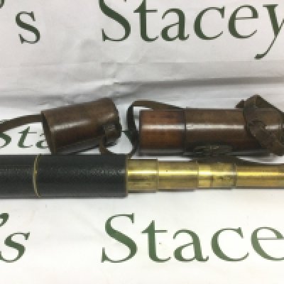 A brass four drawer telescope by Lennie of Edinburgh. Shipping category B.