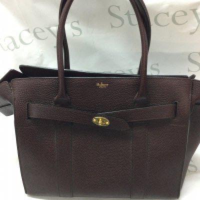 Mulberry Bayswater leather tote, Burgundy. Postage category C