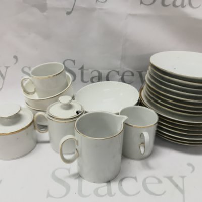Thomas part set including cups, saucers , bowls etc. this lot cannot be posted- NO RESERVE