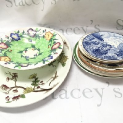 A collection of plates including Delfts, Branchages, Maling etc . This lot cannot be posted