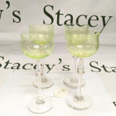 Four early 20th century glasses.