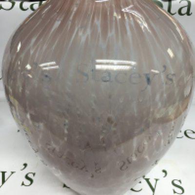 A large art glass vase, approx height 43cm. Shipping category D.
