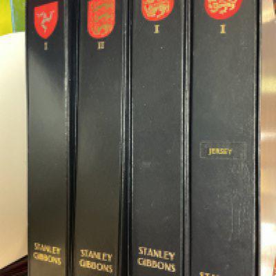 4 Channel Islands Stanley Gibbons boxed stamp albums