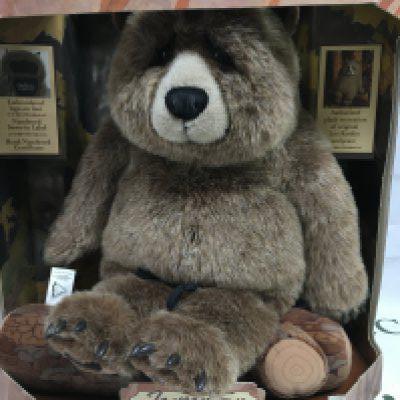 A collectable Lou Rankin bear in original box, approx height 44cm. Shipping category C.