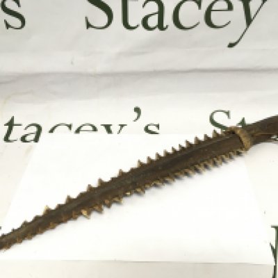 A Polynesian fighting knife, approx length 47cm. Shipping category D.