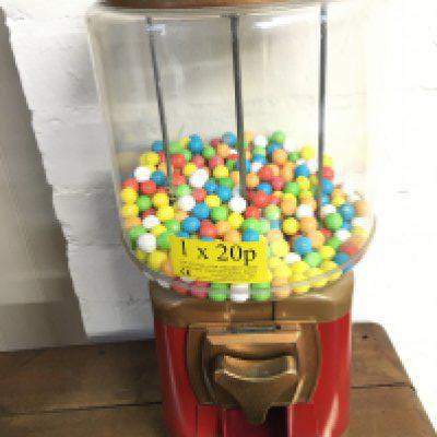 A Coin Operated Gumball Machine.