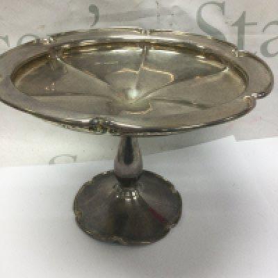A silver Tazza London hallmarks 519 grams.
