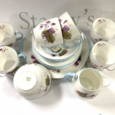 A Vintage Shelly porcelain teaset. (D) NO RESERVE