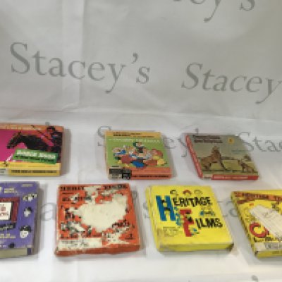 7 vintage movie films from Disney and Heritage Films, some are in B+W or sound or colour. Some are printed in the USA.