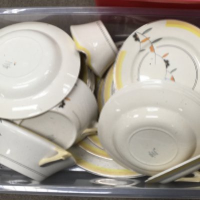 Fashion Solian Ware Soho Pottery set including plates, dishes etc . This lot cannot be posted