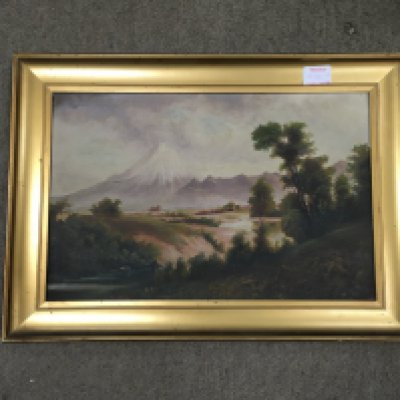 10 different paintings including watercolour, print and oil paintings.