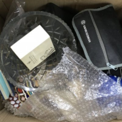 A Collection of assorted items including an Chinese blue and white ginger jar, Russian monocular etc