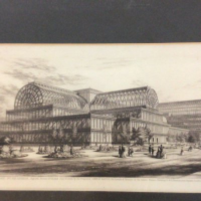 A collection of five framed prints Victorian and later studies of 1851 Exhibition The Crystal Palace. NO RESERVE