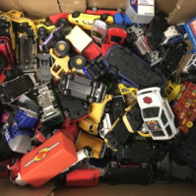 A collection of toy cars and collectables from Hot Wheels, Corgi and more.