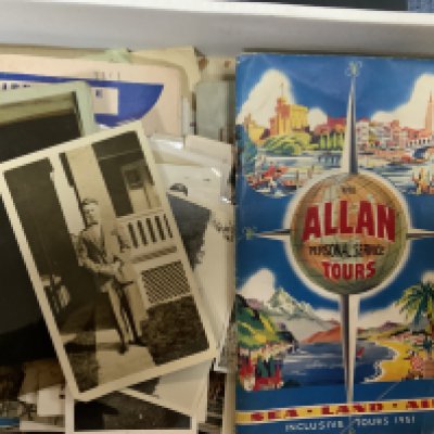 A collection of vintage ephemera.