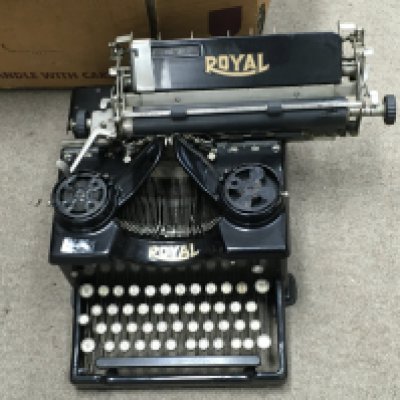 A vintage Royal typewriter
