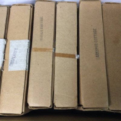 A collection of antique porcelain collector plates, including Ginger Cottage, Lorna Doone Cottage, The Chaplains Garden, Murrle Cottage, The Gamekeepers Cottage, Larkspur Cottage and The Periwinkle Tea Rooms