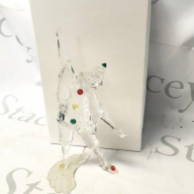 A boxed Swarovski Jester clown 1999 masquerade