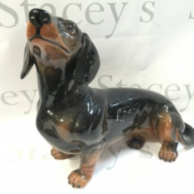 A Beswick porcelain Dachshund dog , 26 cm tall 30cm long