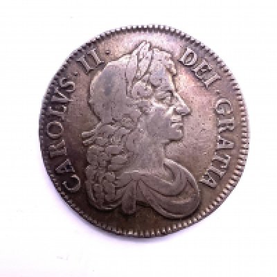 Great Britain, Charles II (1660-85), Crown, 1679, edge inscribed in raised letters and dated TRICESIMO PRIMO. GF.