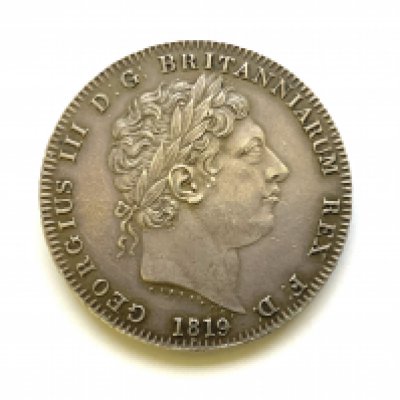 George III (1760-1820), Crown, 1819, edge LX, small mark to neck otherwise extremely fine. Prov. Glendining auction Lot 197 (part) 15th October 1984. Ross King Collection, DNW Lot 448, 6th April 2021.