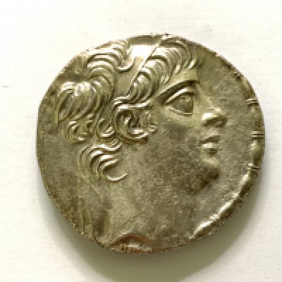 Antiochos X, Seleukid kingdom, AR Tetradrachm. 94-83 BC. Diademed head of Antiochos X right.