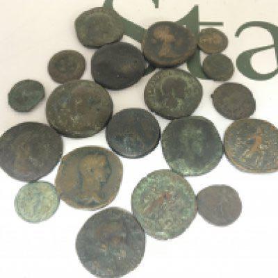 A Collection of Ancient Roman and other bronze coinage.