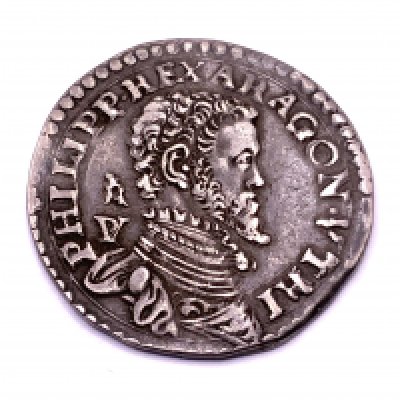 Spain, Regno Di Napoli, Fillipo II di Spagna (1556-1598), 5.81g.