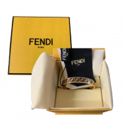 WITHDRAWN - A Genuine Fendi bangle bracelet, un-used with tags and original box.