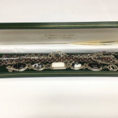 A small collection of modern silver bracelets. Shipping category A.