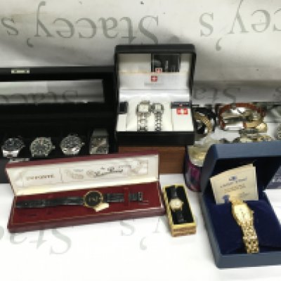 A collection of watches including citizen Hamilton etc.